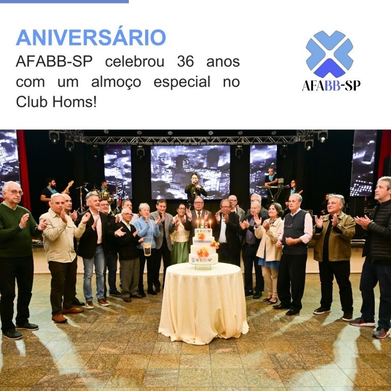 Almoço comemorativo marca os 36 anos da AFABB-SP com alegria e celebração!