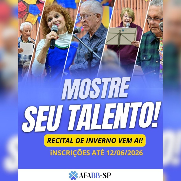 Mostre seu talento: Inscrições abertas - Recital de Inverno 2026